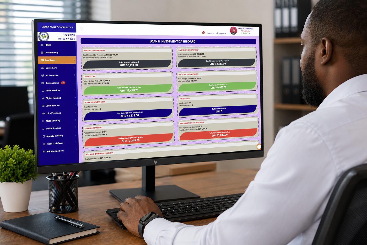MP1 Banking Software Investment Management Module